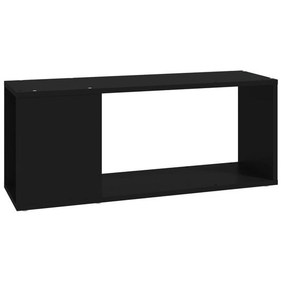 Tv-meubel 80x24x32 cm bewerkt hout zwart 2