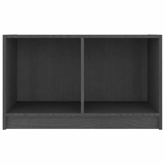 Tv-meubel 70x33x42 cm massief grenenhout grijs 5