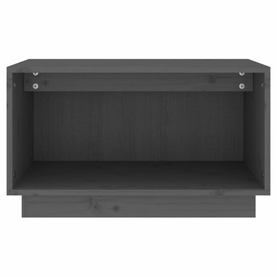 Tv-meubel 60x35x35 cm massief grenenhout grijs 3