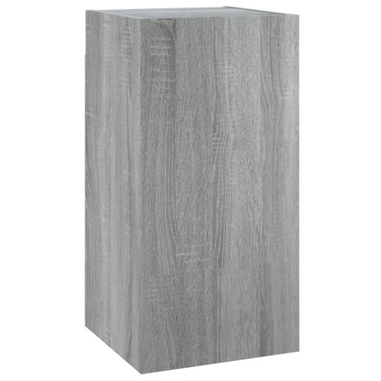 Tv-meubel 30,5x30x60 cm bewerkt hout grijs sonoma eiken 2