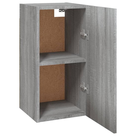 Tv-meubel 30,5x30x60 cm bewerkt hout grijs sonoma eiken 5