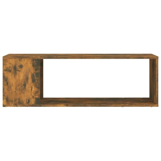 Tv-meubel 100x24x32 cm bewerkt hout gerookt eikenkleurig 5