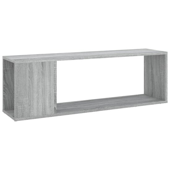 Tv-meubel 100x24x32 cm bewerkt hout grijs sonoma eikenkleurig 2