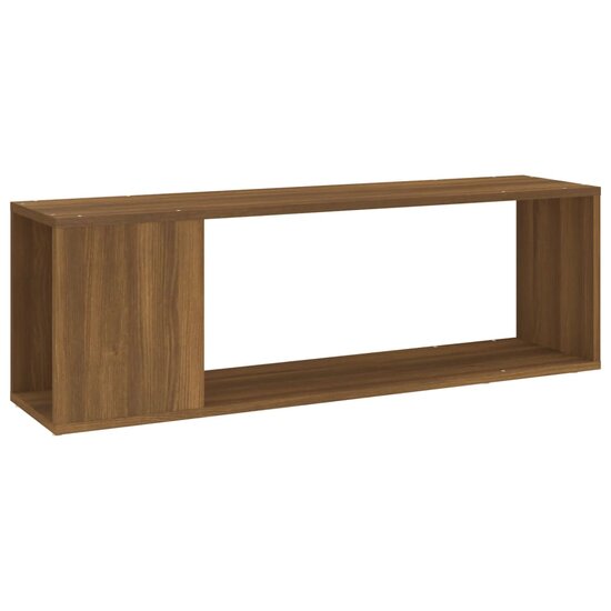 Tv-meubel 100x24x32 cm bewerkt hout bruin eikenkleur 2