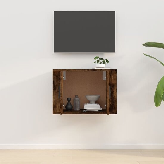 Tv-wandmeubel 57x34,5x40 cm gerookt eikenkleurig 3