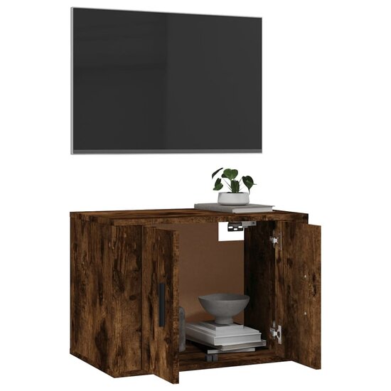 Tv-wandmeubel 57x34,5x40 cm gerookt eikenkleurig 5