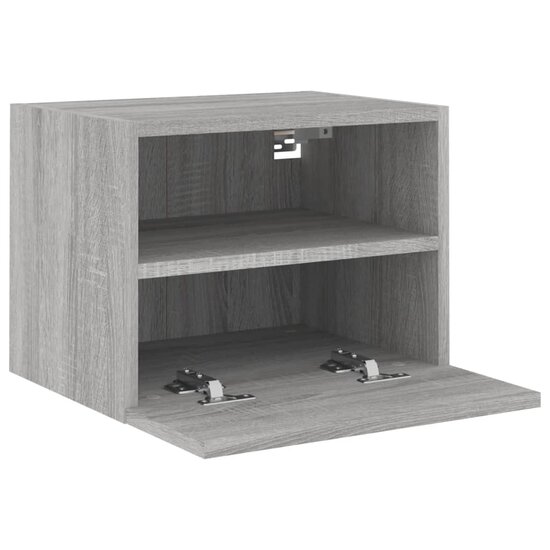 Tv-wandmeubel 40x30x30 cm bewerkt hout grijs sonoma 6