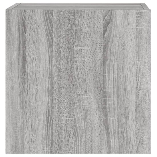 Tv-wandmeubel 40,5x30x40 cm bewerkt hout grijs sonoma 7