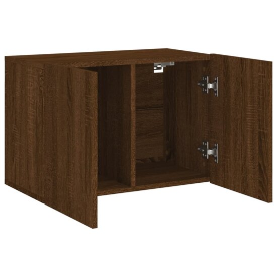 Tv-meubel wandgemonteerd 60x30x41 cm bruin eikenkleur 5