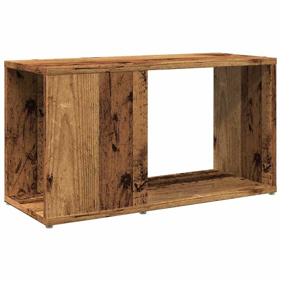 Tv-meubel 60x24x32 cm bewerkt hout oud houtkleurig 2