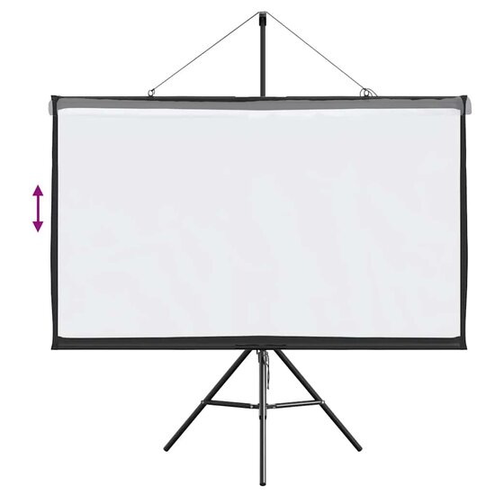 Projectiescherm met statief 72 inch 16:9 7