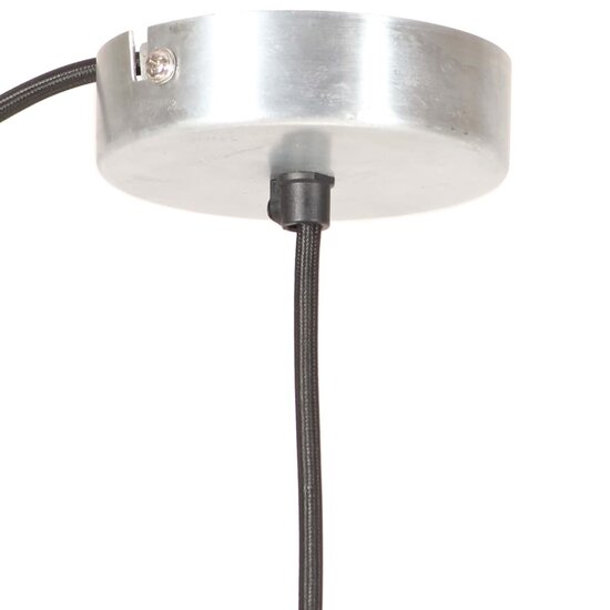 Hanglamp rond 25 W E27 17 cm zilverkleurig 5