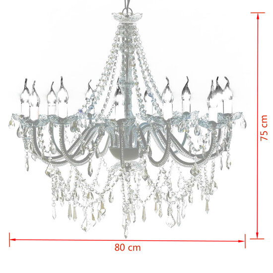 Kroonluchter Maria Theresa 12-armig 6