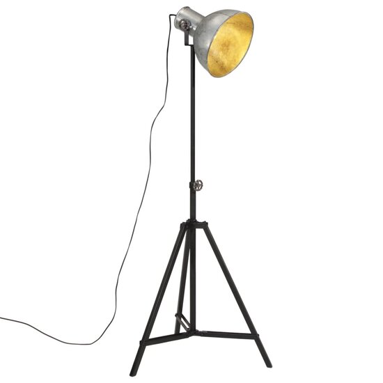 Vloerlamp 25 W E27 61x61x90/150 cm vintage zilverkleurig 1