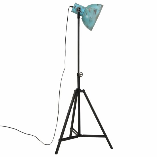 Vloerlamp 25 W E27 61x61x90/150 cm verweerd blauw 4