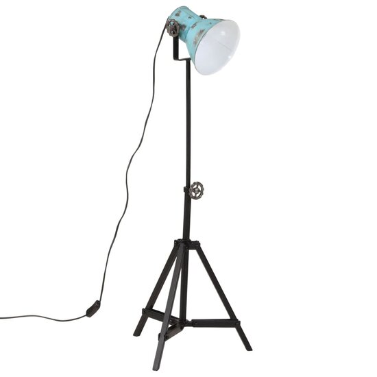 Vloerlamp 25 W E27 35x35x65/95 cm verweerd blauw 2