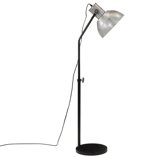 Vloerlamp 25 W E27 30x30x90-150 cm vintage zilverkleurig 4