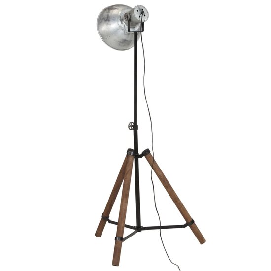 Vloerlamp 25 W E27 75x75x90-150 cm vintage zilverkleurig 5