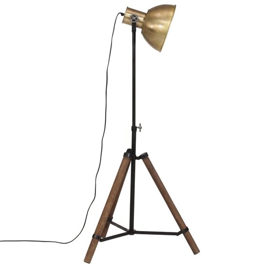 Vloerlamp 25 W E27 75x75x90-150 cm antiek messingkleurig 4