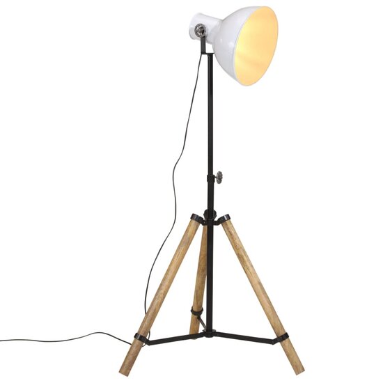 Vloerlamp 25 W E27 75x75x90-150 cm wit 1