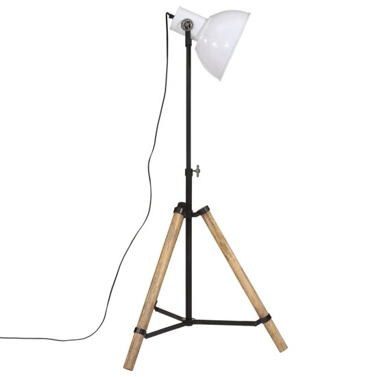 Vloerlamp 25 W E27 75x75x90-150 cm wit 4