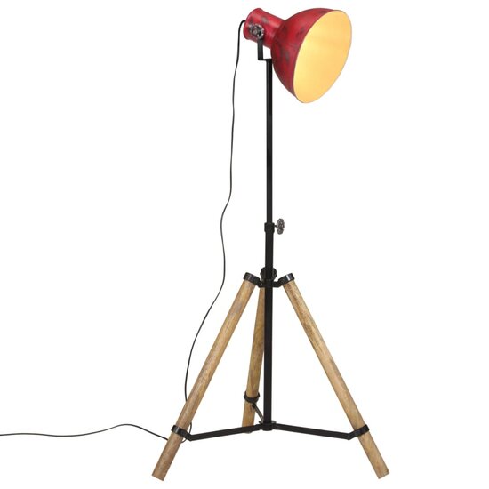 Vloerlamp 25 W E27 75x75x90-150 cm verweerd rood 1