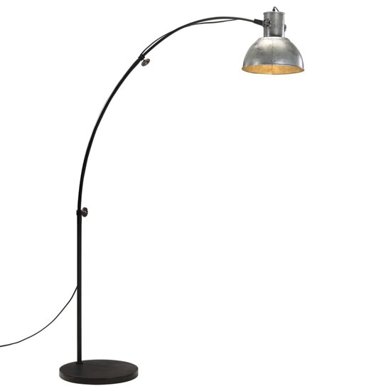 Vloerlamp 25 W E27 150 cm vintage zilverkleurig 1