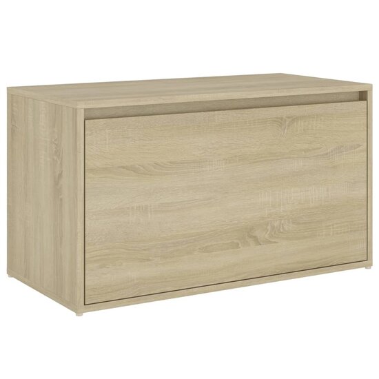 Halbank 80x40x45 cm bewerkt hout sonoma eikenkleurig 2