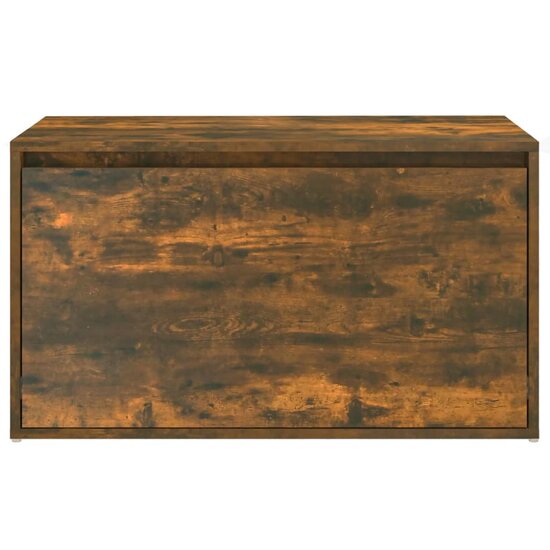 Halbankje 80x40x45 cm bewerkt hout gerookt eikenkleurig 6