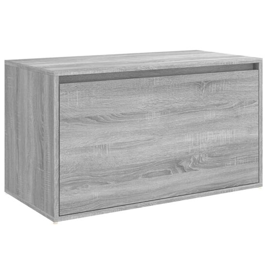 Halbankje 80x40x45 cm bewerkt hout grijs sonoma eikenkleurig 2