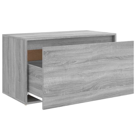 Halbankje 80x40x45 cm bewerkt hout grijs sonoma eikenkleurig 7