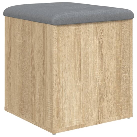 Opbergbankje 42x42x45 cm bewerkt hout sonoma eikenkleurig 2