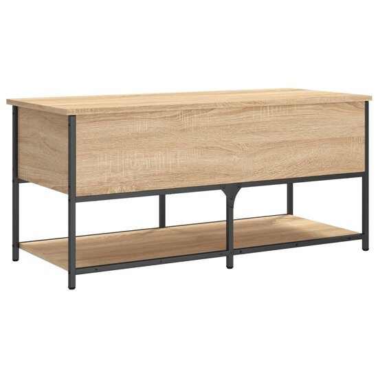 Opbergbankje 100x42,5x47 cm bewerkt hout sonoma eikenkleurig 9