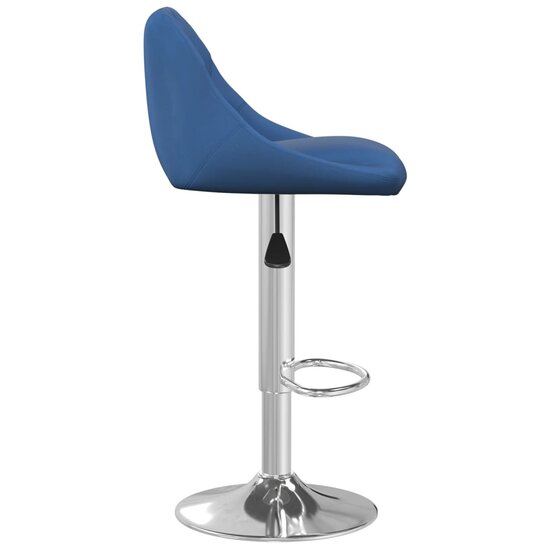 Barkruk fluweel blauw 4