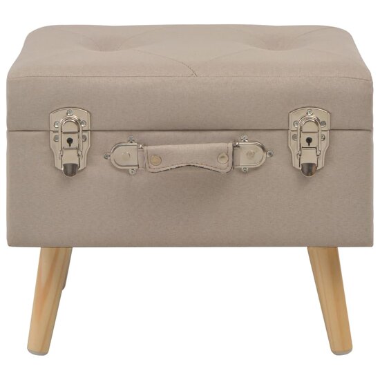 Opbergkruk 40 cm stof beige 2