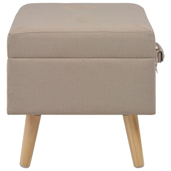 Opbergkruk 40 cm stof beige 3