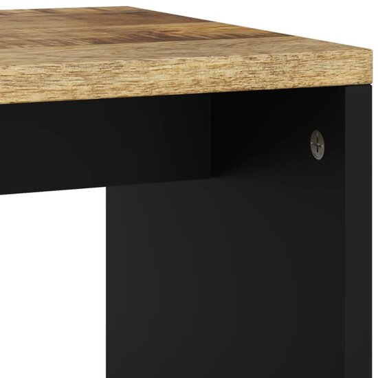 Salontafel 40x31x46 cm massief mangohout en bewerkt hout 7