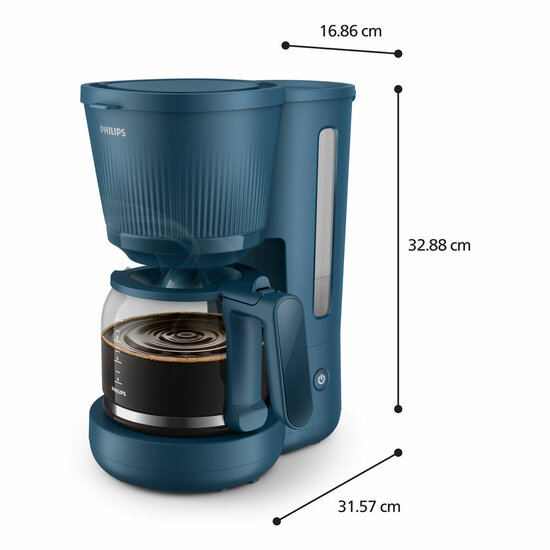 Drip Koffiemachine Philips HD7411/70 Blauw 1,3 L 3