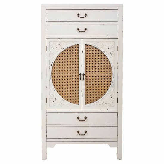 Kast Alexandra House Living Wit Rotan Sparrenhout Hout MDF 40 x 135 x 70 cm 3