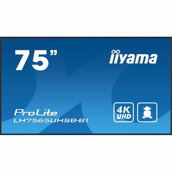 Videowall Monitor Iiyama ProLite LH7575UHS-B1AG 75&quot; 4K Ultra HD 1