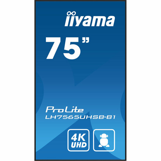 Videowall Monitor Iiyama ProLite LH7575UHS-B1AG 75&quot; 4K Ultra HD 3