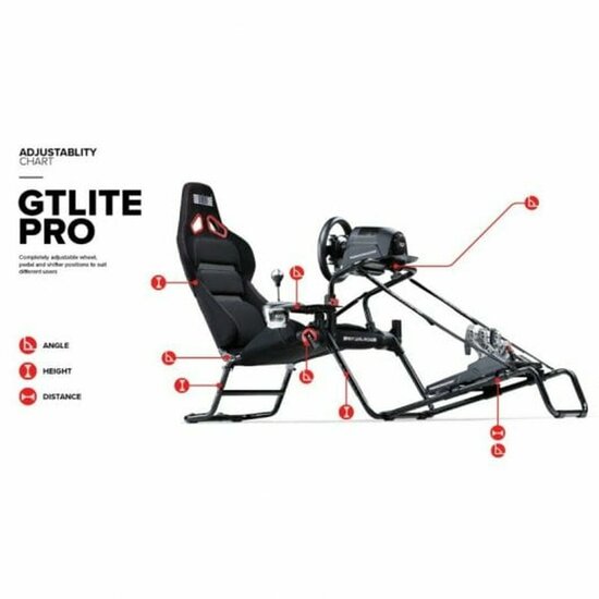 Racestoel Next Level Racing GT Lite Pro Zwart 7