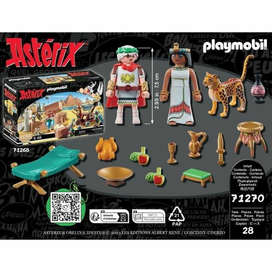 Playset Playmobil 71270 - Asterix: C&eacute;sar and Cleopatra 28 Onderdelen 3