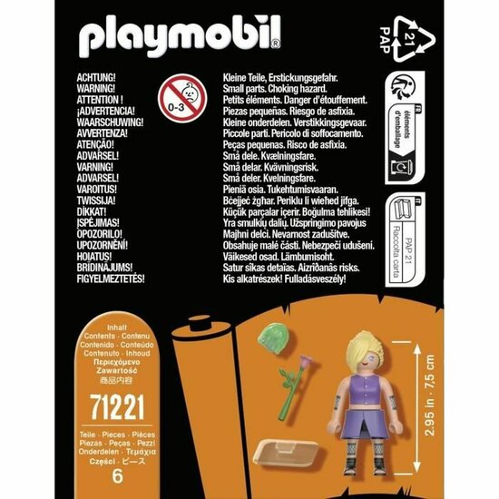 Speelset Playmobil 71221 Naruto Shippuden Plastic 6 Onderdelen 2