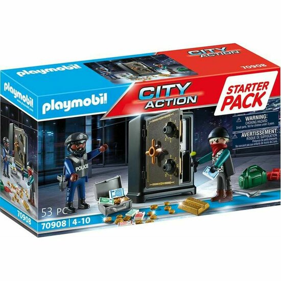 Playset Playmobil City Action Starter Pack Safe 70908 1