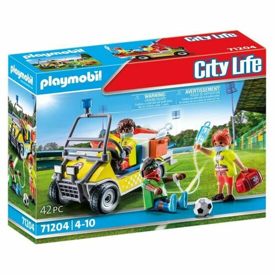 Voertuig Speelset Playmobil 71204 Voetballer 42 Onderdelen 1