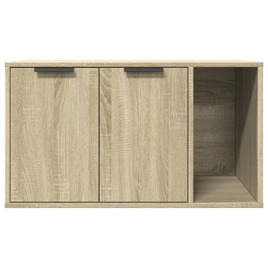 Kattenbakkast 80x50x45 cm bewerkt hout sonoma eikenkleurig 5