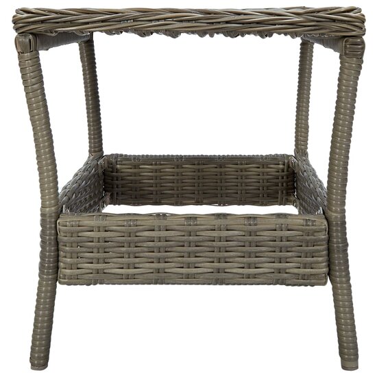 Tuintafel 45x45x46,5 cm poly rattan bruin 3