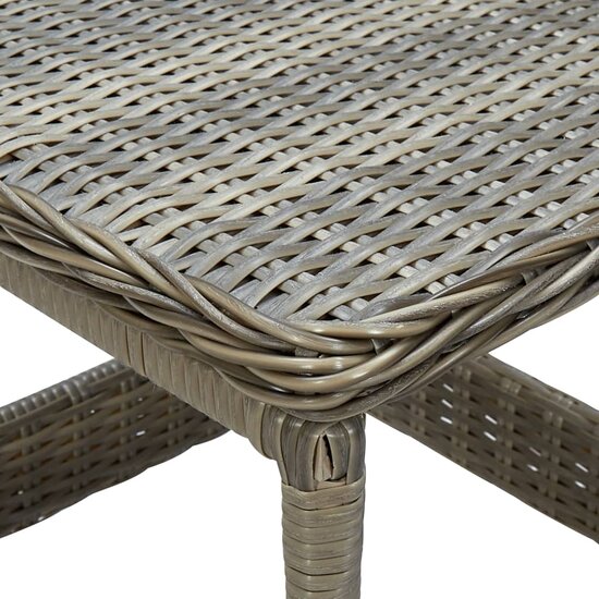 Tuintafel 45x45x46,5 cm poly rattan bruin 4