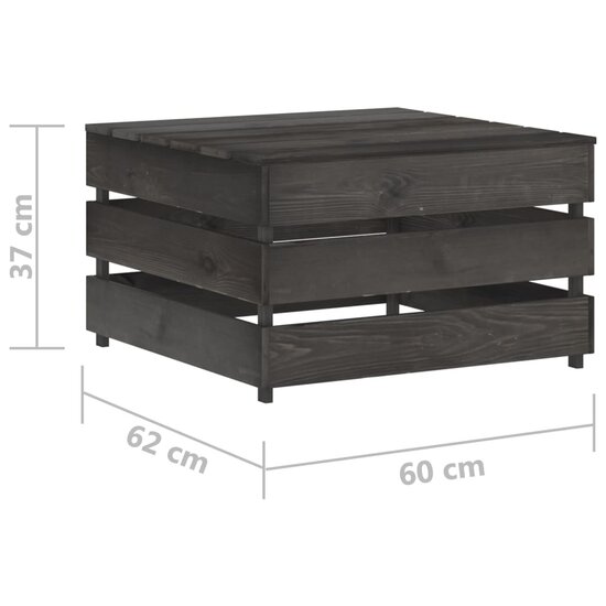 Tuintafels 2 st pallet ge&iuml;mpregneerd grenenhout 6